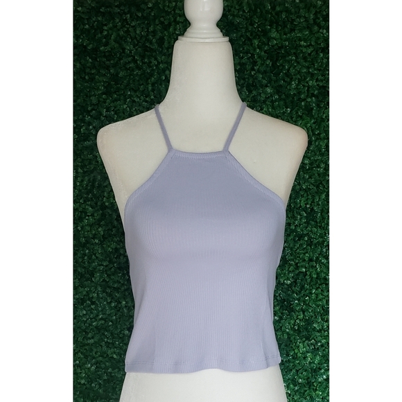 39 J.Crew Vintage rib cropped halter tank - Picture 1 of 5